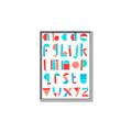 Picture of Multi Color Block Alphabet _GroupedProduct_Rectangle_Portrait_Mini_ _GroupedProduct_Rectangle_Portrait_Canvas_Framed_
