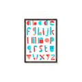 Picture of Multi Color Block Alphabet _GroupedProduct_Rectangle_Portrait_Mini_ _GroupedProduct_Rectangle_Portrait_Canvas_Framed_