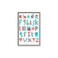 Picture of Multi Color Block Alphabet _GroupedProduct_Rectangle_Portrait_Mini_ _GroupedProduct_Rectangle_Portrait_Canvas_Framed_