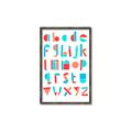 Picture of Multi Color Block Alphabet _GroupedProduct_Rectangle_Portrait_Mini_ _GroupedProduct_Rectangle_Portrait_Canvas_Framed_