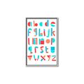 Picture of Multi Color Block Alphabet _GroupedProduct_Rectangle_Portrait_Mini_ _GroupedProduct_Rectangle_Portrait_Canvas_Framed_