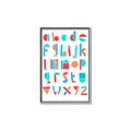 Picture of Multi Color Block Alphabet _GroupedProduct_Rectangle_Portrait_Mini_ _GroupedProduct_Rectangle_Portrait_Canvas_Framed_