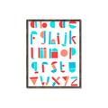 Picture of Multi Color Block Alphabet _GroupedProduct_Rectangle_Portrait_Mini_ _GroupedProduct_Rectangle_Portrait_Canvas_Framed_
