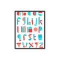Picture of Multi Color Block Alphabet _GroupedProduct_Rectangle_Portrait_Mini_ _GroupedProduct_Rectangle_Portrait_Canvas_Framed_