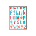 Picture of Multi Color Block Alphabet _GroupedProduct_Rectangle_Portrait_Mini_ _GroupedProduct_Rectangle_Portrait_Canvas_Framed_