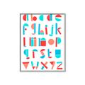 Picture of Multi Color Block Alphabet _GroupedProduct_Rectangle_Portrait_Mini_ _GroupedProduct_Rectangle_Portrait_Canvas_Framed_