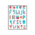 Picture of Multi Color Block Alphabet _GroupedProduct_Rectangle_Portrait_Mini_ _GroupedProduct_Rectangle_Portrait_Canvas_Framed_