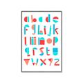 Picture of Multi Color Block Alphabet _GroupedProduct_Rectangle_Portrait_Mini_ _GroupedProduct_Rectangle_Portrait_Canvas_Framed_