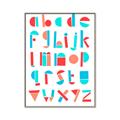Picture of Multi Color Block Alphabet _GroupedProduct_Rectangle_Portrait_Mini_ _GroupedProduct_Rectangle_Portrait_Canvas_Framed_