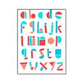 Picture of Multi Color Block Alphabet _GroupedProduct_Rectangle_Portrait_Mini_ _GroupedProduct_Rectangle_Portrait_Canvas_Framed_
