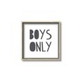 Picture of Boys Only  _GroupedProduct_Square_Mini_ _GroupedProduct_Square_Canvas_Framed_
