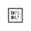 Picture of Boys Only  _GroupedProduct_Square_Mini_ _GroupedProduct_Square_Canvas_Framed_