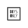 Picture of Boys Only  _GroupedProduct_Square_Mini_ _GroupedProduct_Square_Canvas_Framed_
