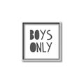 Picture of Boys Only  _GroupedProduct_Square_Mini_ _GroupedProduct_Square_Canvas_Framed_
