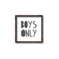 Picture of Boys Only  _GroupedProduct_Square_Mini_ _GroupedProduct_Square_Canvas_Framed_