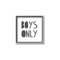 Picture of Boys Only  _GroupedProduct_Square_Mini_ _GroupedProduct_Square_Canvas_Framed_
