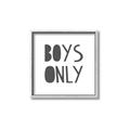 Picture of Boys Only  _GroupedProduct_Square_Mini_ _GroupedProduct_Square_Canvas_Framed_