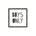 Picture of Boys Only  _GroupedProduct_Square_Mini_ _GroupedProduct_Square_Canvas_Framed_