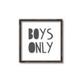 Picture of Boys Only  _GroupedProduct_Square_Mini_ _GroupedProduct_Square_Canvas_Framed_
