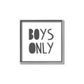 Picture of Boys Only  _GroupedProduct_Square_Mini_ _GroupedProduct_Square_Canvas_Framed_