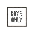 Picture of Boys Only  _GroupedProduct_Square_Mini_ _GroupedProduct_Square_Canvas_Framed_