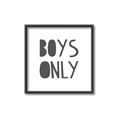 Picture of Boys Only  _GroupedProduct_Square_Mini_ _GroupedProduct_Square_Canvas_Framed_
