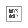 Picture of Boys Only  _GroupedProduct_Square_Mini_ _GroupedProduct_Square_Canvas_Framed_