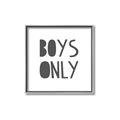 Picture of Boys Only  _GroupedProduct_Square_Mini_ _GroupedProduct_Square_Canvas_Framed_