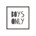 Picture of Boys Only  _GroupedProduct_Square_Mini_ _GroupedProduct_Square_Canvas_Framed_