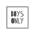 Picture of Boys Only  _GroupedProduct_Square_Mini_ _GroupedProduct_Square_Canvas_Framed_