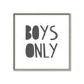 Picture of Boys Only  _GroupedProduct_Square_Mini_ _GroupedProduct_Square_Canvas_Framed_