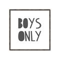 Picture of Boys Only  _GroupedProduct_Square_Mini_ _GroupedProduct_Square_Canvas_Framed_