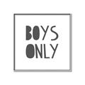 Picture of Boys Only  _GroupedProduct_Square_Mini_ _GroupedProduct_Square_Canvas_Framed_