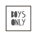 Picture of Boys Only  _GroupedProduct_Square_Mini_ _GroupedProduct_Square_Canvas_Framed_