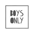 Picture of Boys Only  _GroupedProduct_Square_Mini_ _GroupedProduct_Square_Canvas_Framed_