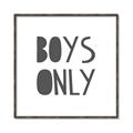 Picture of Boys Only  _GroupedProduct_Square_Mini_ _GroupedProduct_Square_Canvas_Framed_