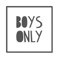 Picture of Boys Only  _GroupedProduct_Square_Mini_ _GroupedProduct_Square_Canvas_Framed_