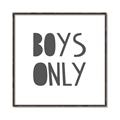 Picture of Boys Only  _GroupedProduct_Square_Mini_ _GroupedProduct_Square_Canvas_Framed_