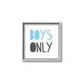 Picture of Boys Only Blue _GroupedProduct_Square_Mini_ _GroupedProduct_Square_Canvas_Framed_