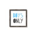 Picture of Boys Only Blue _GroupedProduct_Square_Mini_ _GroupedProduct_Square_Canvas_Framed_