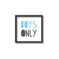 Picture of Boys Only Blue _GroupedProduct_Square_Mini_ _GroupedProduct_Square_Canvas_Framed_
