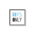Picture of Boys Only Blue _GroupedProduct_Square_Mini_ _GroupedProduct_Square_Canvas_Framed_