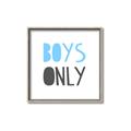 Picture of Boys Only Blue _GroupedProduct_Square_Mini_ _GroupedProduct_Square_Canvas_Framed_
