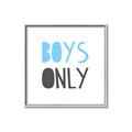 Picture of Boys Only Blue _GroupedProduct_Square_Mini_ _GroupedProduct_Square_Canvas_Framed_
