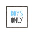 Picture of Boys Only Blue _GroupedProduct_Square_Mini_ _GroupedProduct_Square_Canvas_Framed_