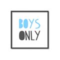 Picture of Boys Only Blue _GroupedProduct_Square_Mini_ _GroupedProduct_Square_Canvas_Framed_