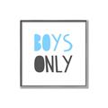 Picture of Boys Only Blue _GroupedProduct_Square_Mini_ _GroupedProduct_Square_Canvas_Framed_