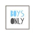 Picture of Boys Only Blue _GroupedProduct_Square_Mini_ _GroupedProduct_Square_Canvas_Framed_