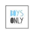 Picture of Boys Only Blue _GroupedProduct_Square_Mini_ _GroupedProduct_Square_Canvas_Framed_