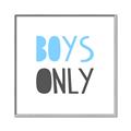 Picture of Boys Only Blue _GroupedProduct_Square_Mini_ _GroupedProduct_Square_Canvas_Framed_